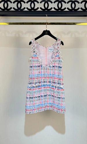 Chanel 25s mosaic woven dress