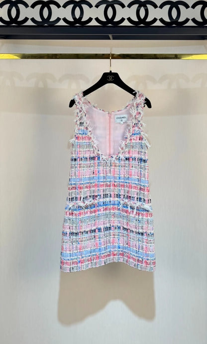 Chanel 25s mosaic woven dress