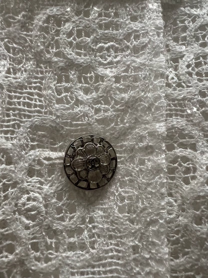 Chanel 24s sequined crochet White jacket