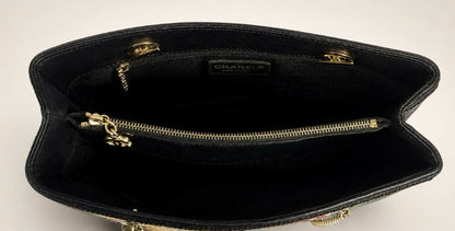 Chanel Medium Needlepoint Patchwork Precious Symbols Tote Bag Gold Hardware