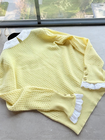 Chanel 24a Yellow Cashmere Sweater