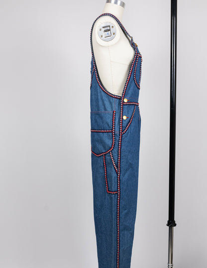 Chanel 1993 Fall/Winter Vintage Braided Logo Overalls