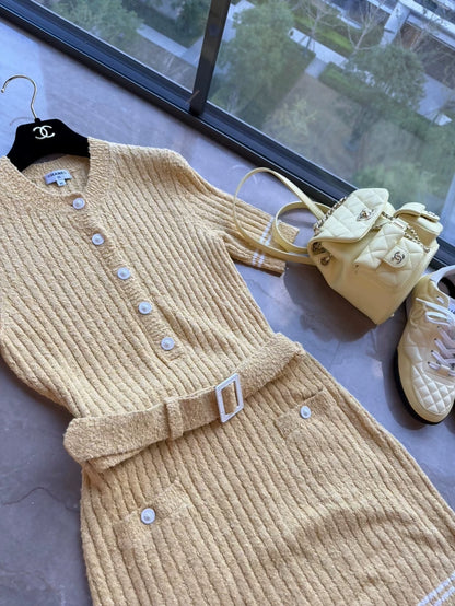 Chanel 22p yellow dress
