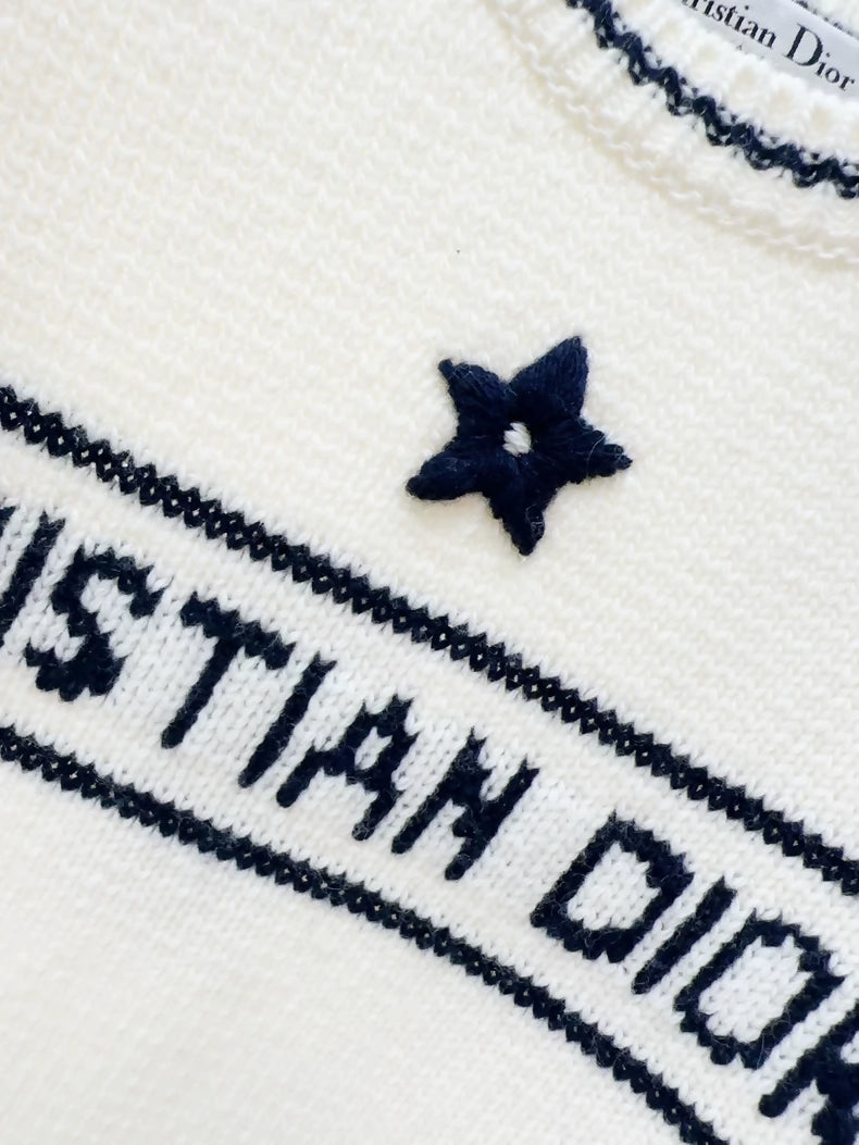 Dior Lucky Star Off-White Knit top – Wararni.com