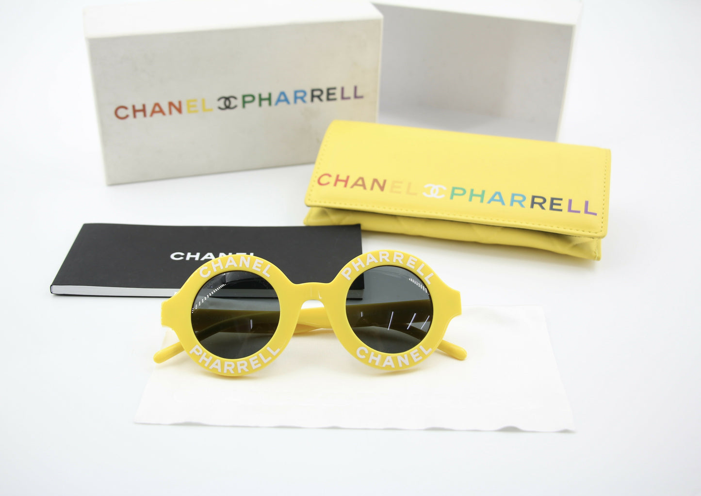 Chanel 2019 CC Pharrell Yellow Sunglasses