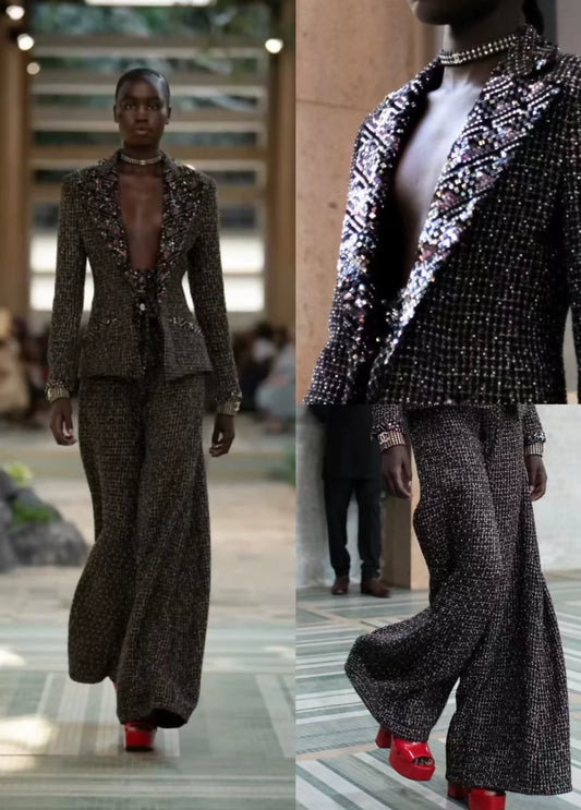 Chanel 23A tweed jacket & pant set - collector's item