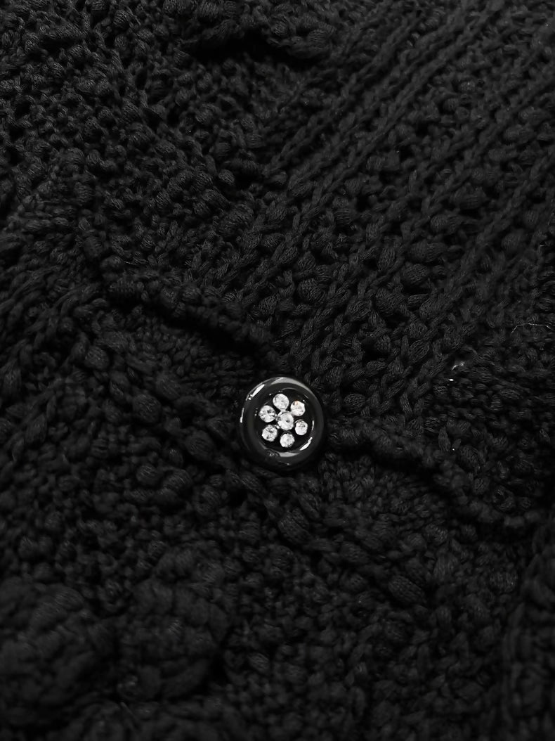 Chanel 25c black cardigan