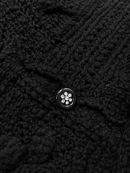 Chanel 25c black cardigan