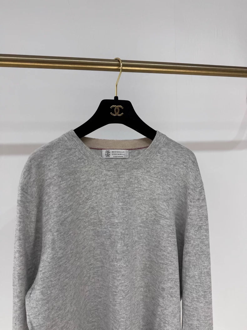 Brunello Cucinelli 100% cashmere knit sweater top