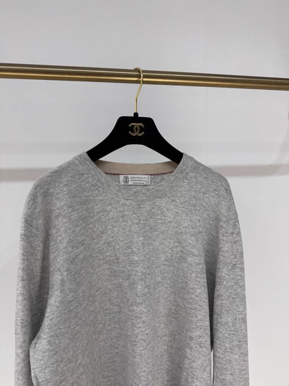 Brunello Cucinelli 100% cashmere knit sweater top