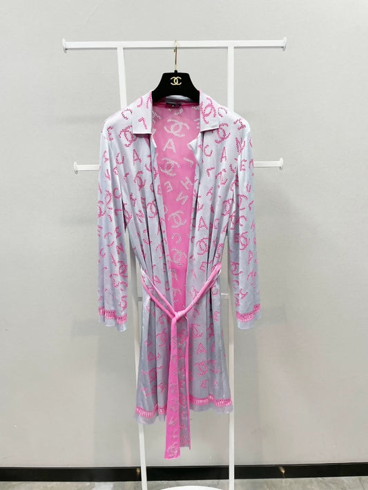 Chanel 20P pink cardigan