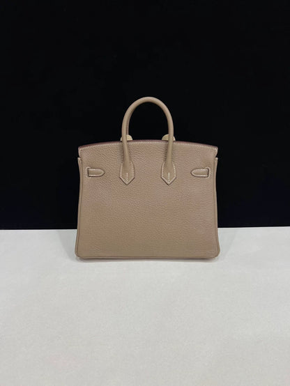 HERMES Birkin 25 Etoupe togo leather palladium hardware