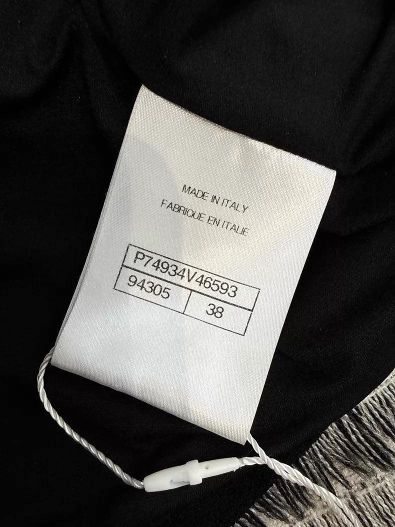 Chanel 23s black bow top