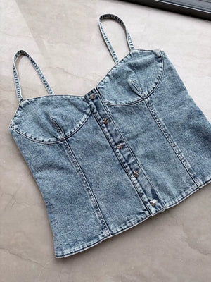 Chanel 25B Denim top