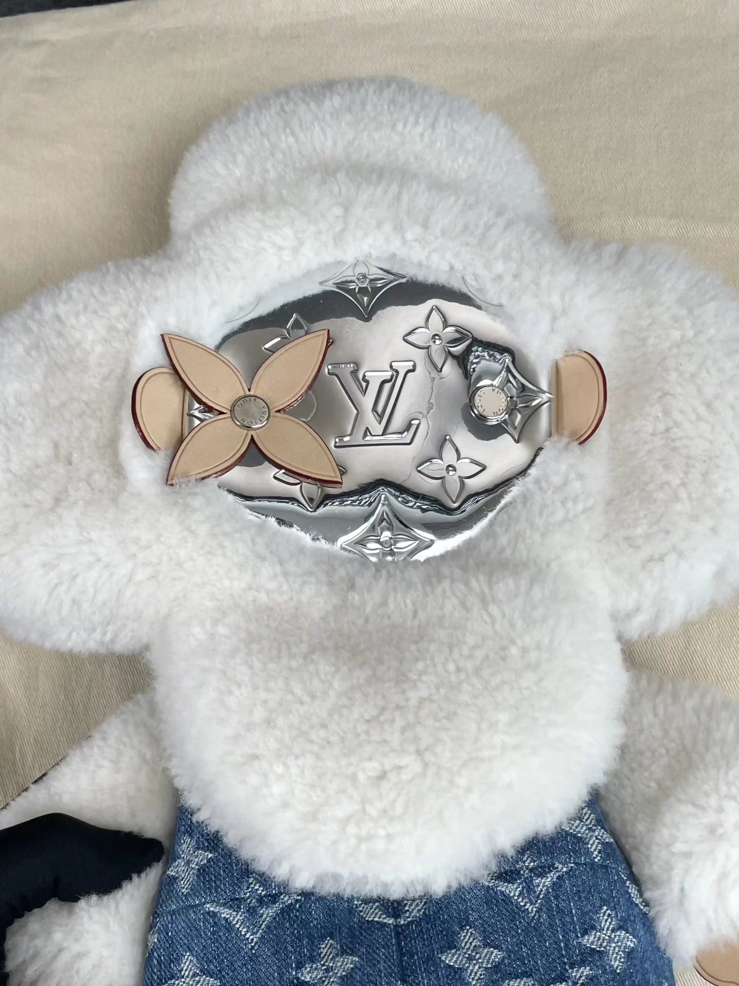 LV Sunflower Denim Backpack