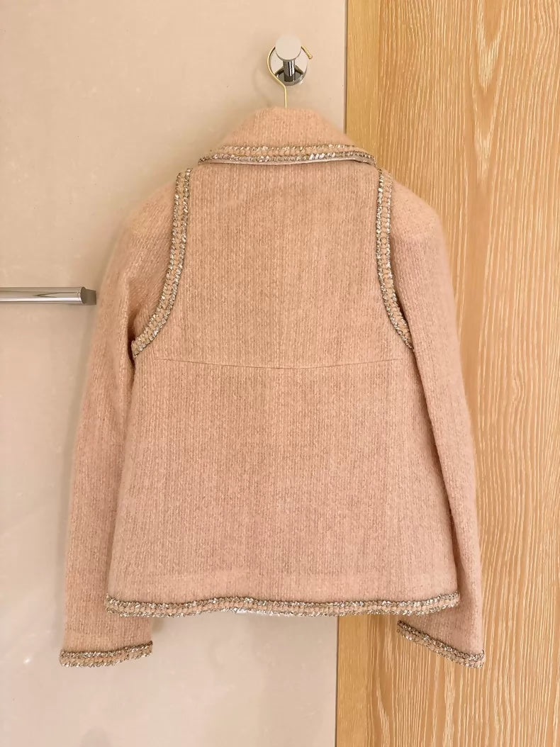 Chanel Pink Mohair Jacket