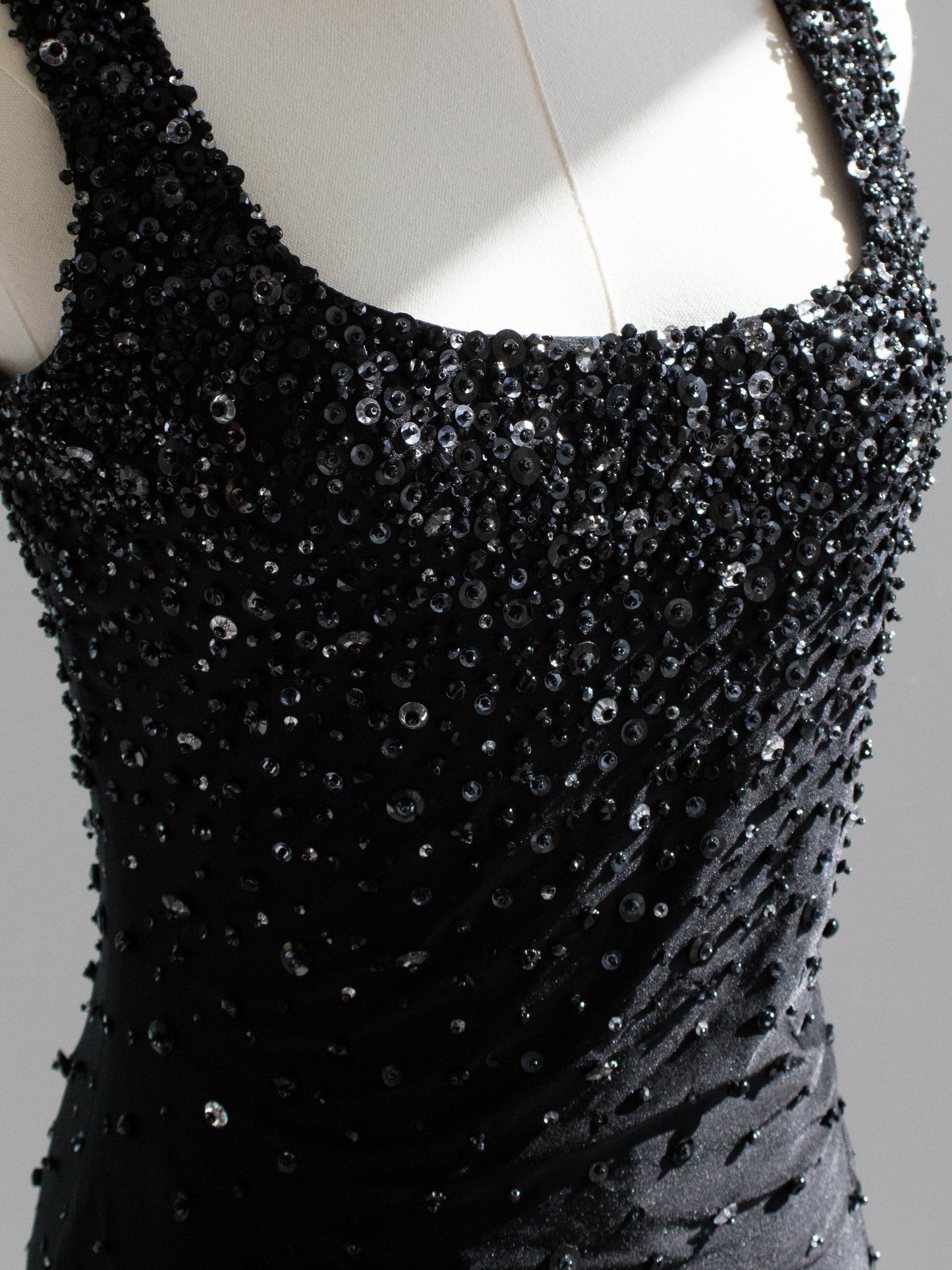 gianni versace couture spring 1996 black embellished mini dress 7