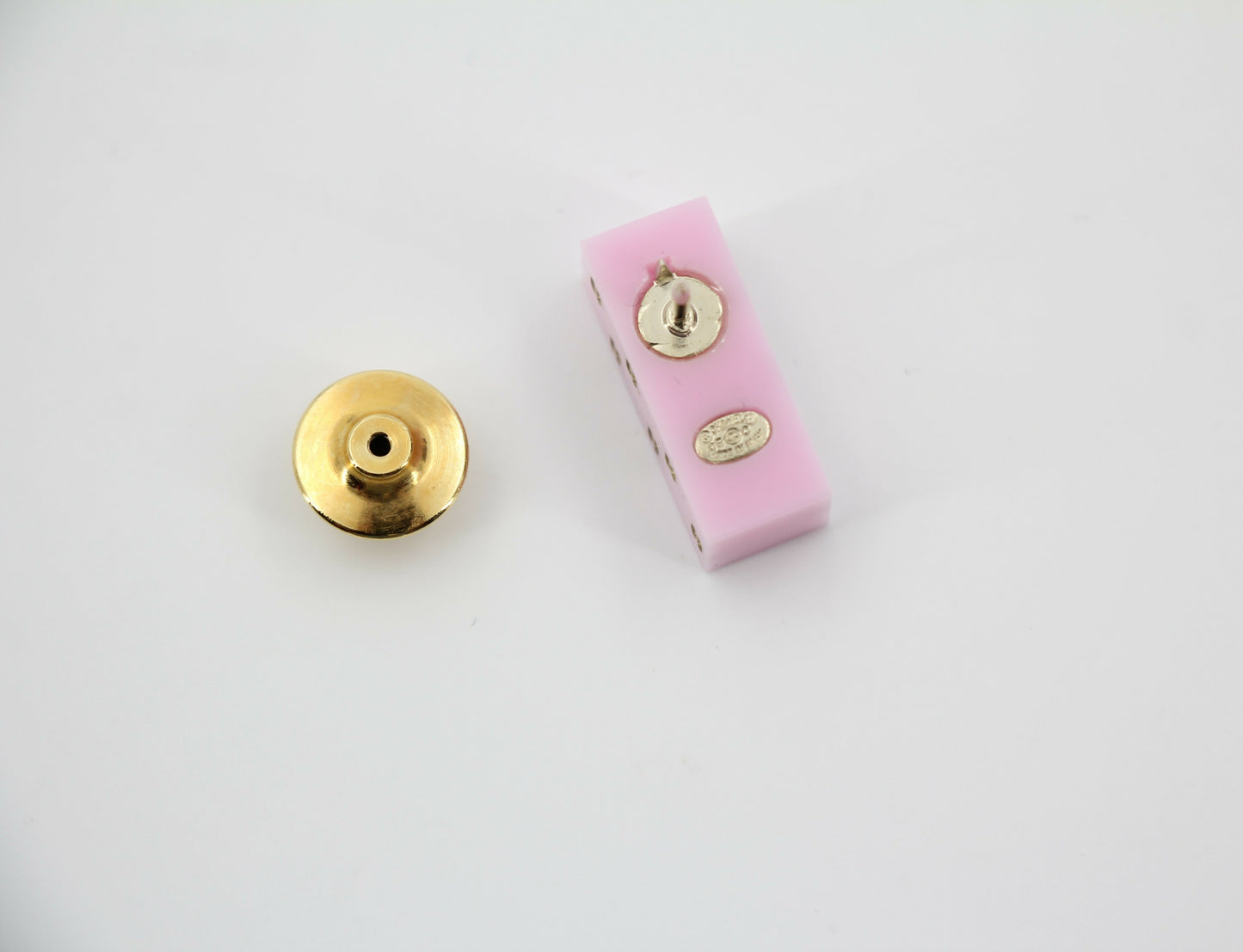 Chanel Vintage 05C Resin Eiffel Tower Pink Brooch