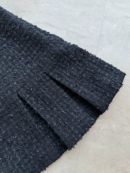 Chanel 23A Black Tweed Dress