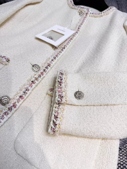 Chanel 26C Beige Tweed Jacket