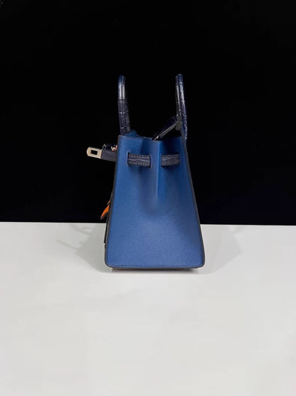 Hermès 20cm Birkin Sellier Faubourg House Night Palladium Hardware