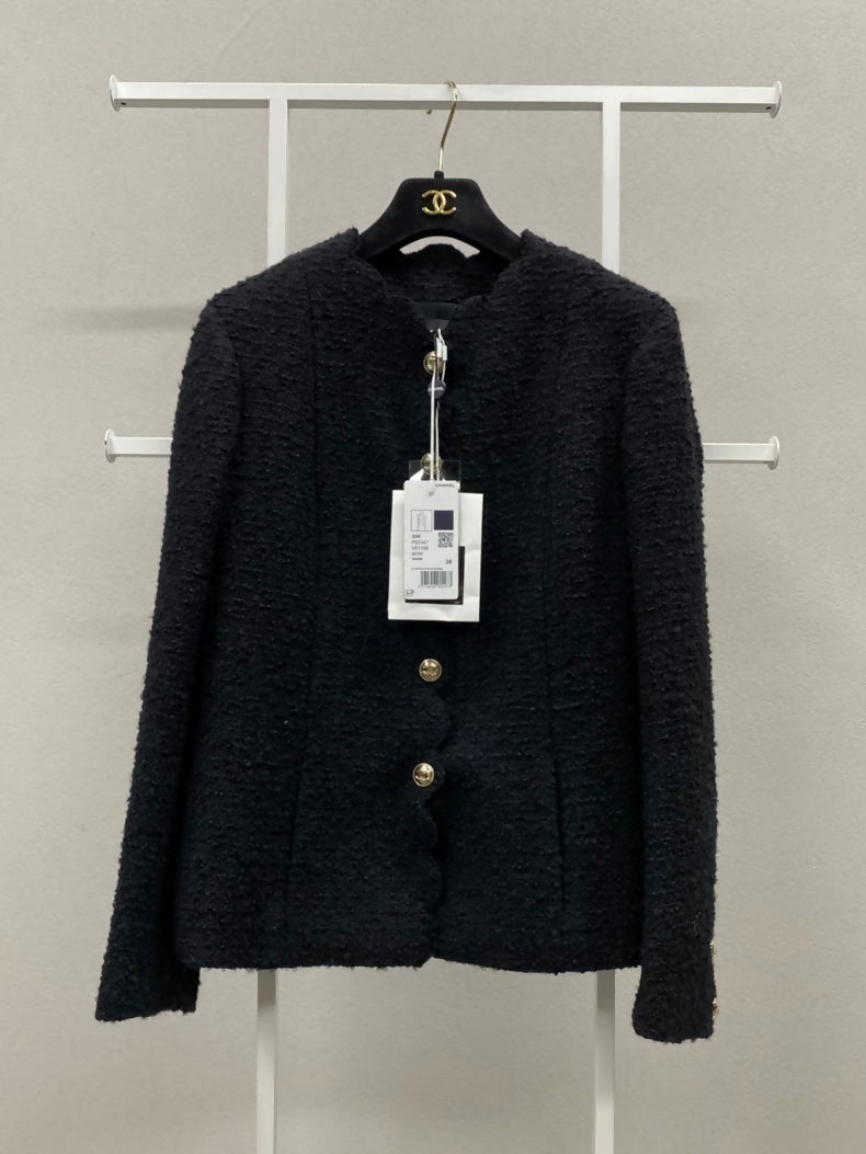 Chanel 20K black tweed jacket