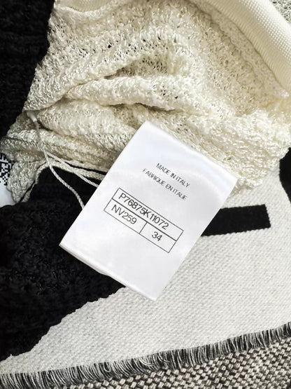 Chanel 24P black ecru jumpsuit