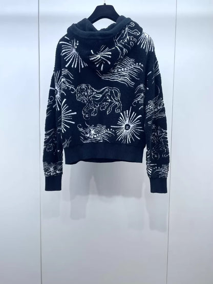 Chanel 22C black & white Hoodie