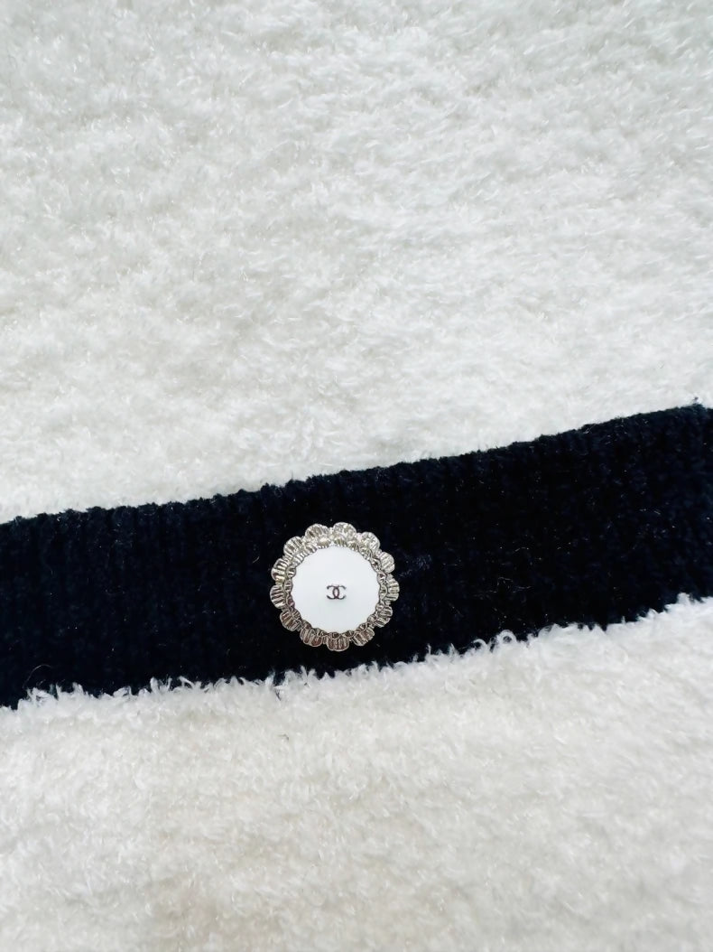 Chanel 26C black white dress