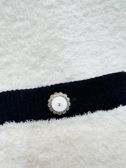 Chanel 26C black white dress