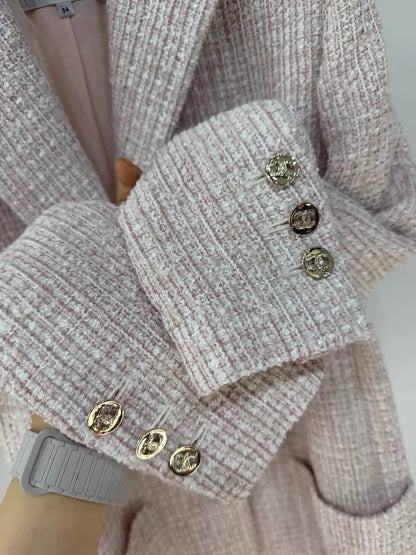 Chanel 24P Pink Tweed Jacket