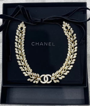 Chanel gold wheat necklace