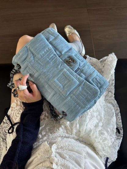 Chanel denim flap bag