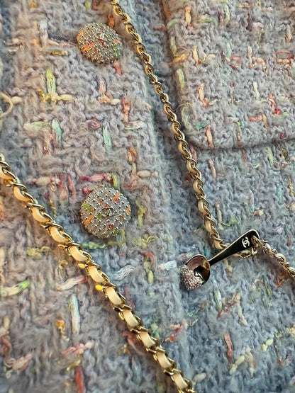 Chanel 25B purple tweed jacket!