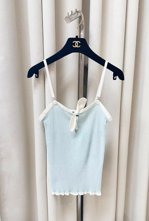 Chanel 22P Blue/White Top