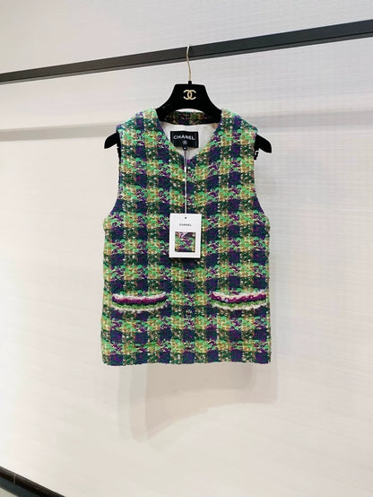 Chanel 25N Colorful Tweed Vest