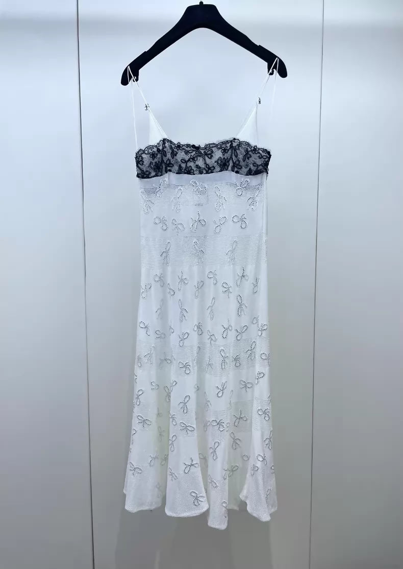 Chanel 24P white Lace Dress