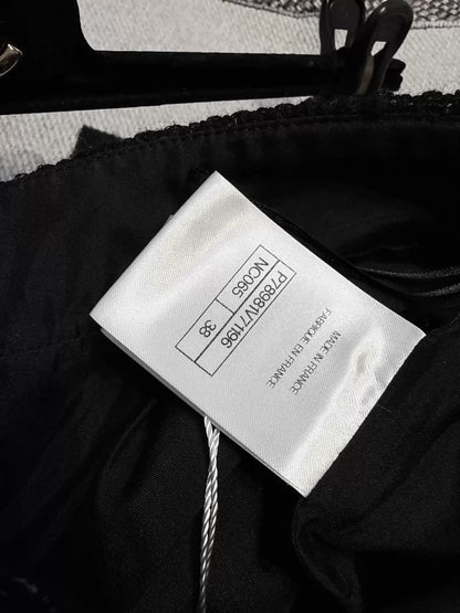 Chanel 25P black tweed Bermuda short