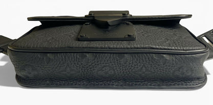Louis Vuitton Matte Black Taurillon Monogram S Lock Sling Crossbody Waist Bag