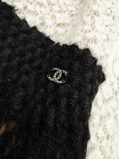 Chanel 23K black and white dress
