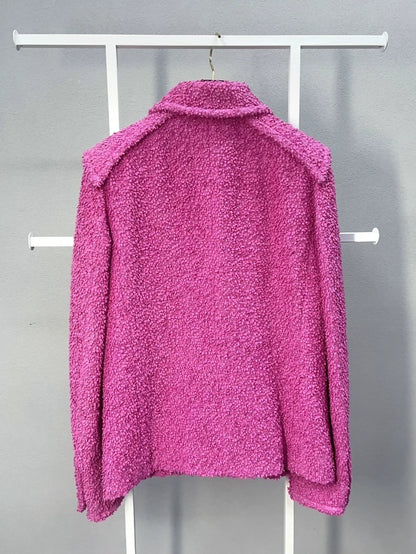 Chanel 2020 rose pink tweed jacket