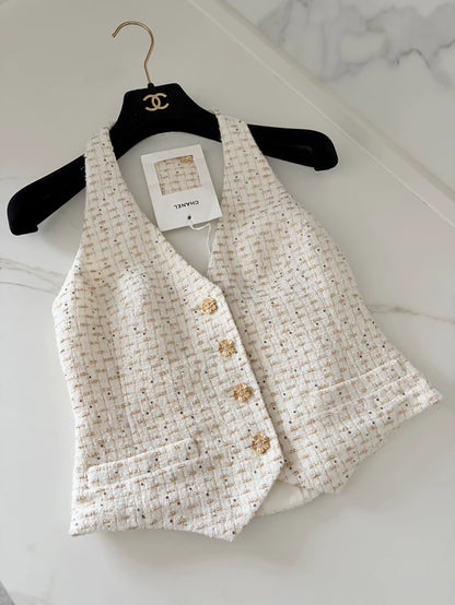 Chanel 26C ecru gold Vest