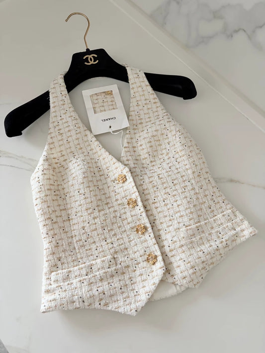 Chanel 26C ecru gold Vest