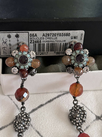 Chanel 06A multicolor beaded pearl earrings