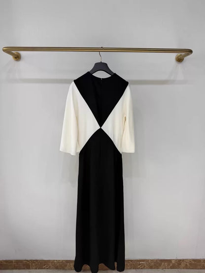 Dior black and white gown