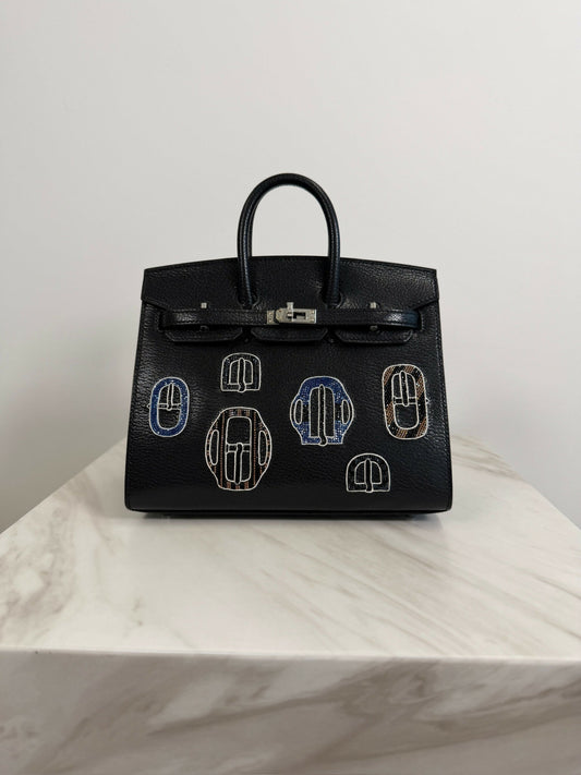 Hermès Birkin 20 Bouclerie Moderne Chèvre Palladium hardware