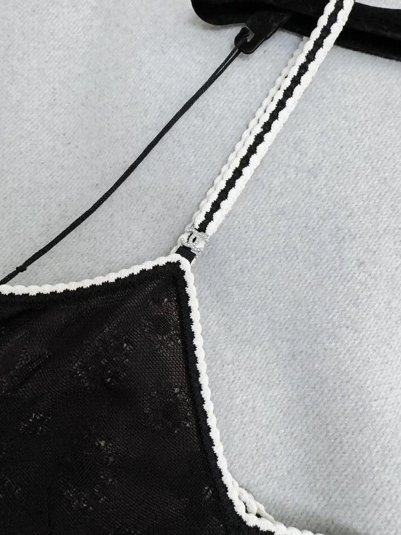 Chanel 24B Black Lace Dress
