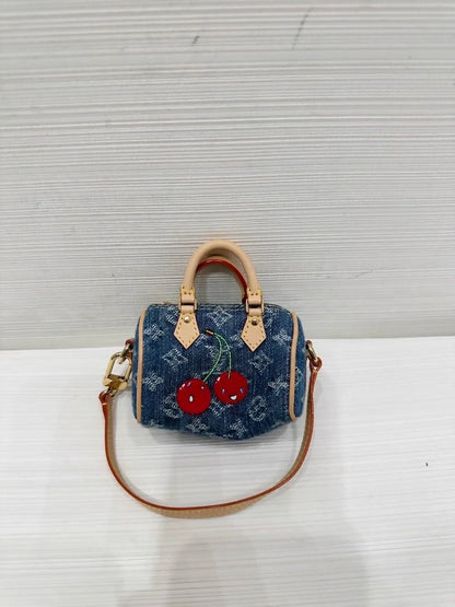 Louis Vuitoon mini cherry Speedy bag charm