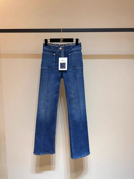 Chanel 25B straight leg jeans