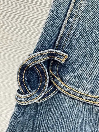 Chanel 26B popular double C pocket jeans, available in F34 and F36,